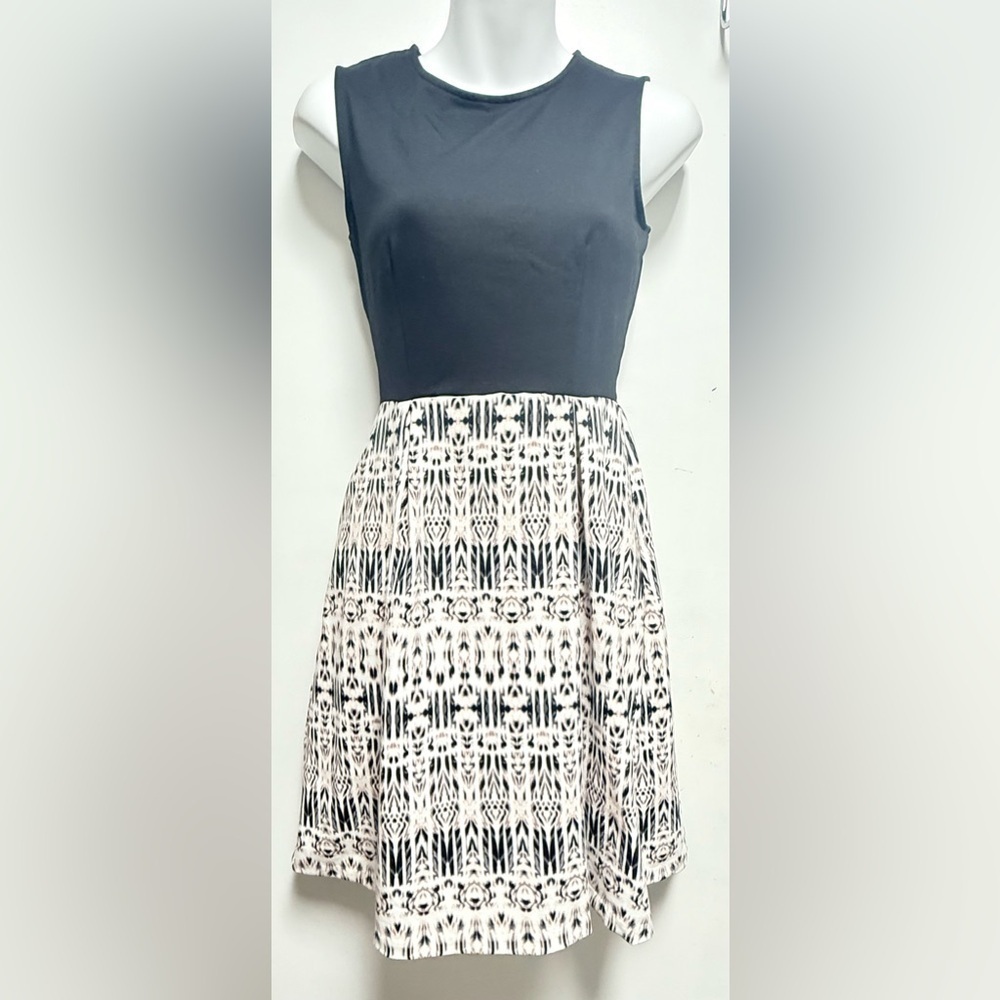 Cynthia Rowley Black and White Patterned Dress Size XS